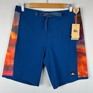 Quiksilver Surfsilk Arch 19" Board Shorts Navy Blue AQYBS03637 Men's Size 31